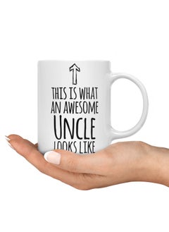 LIT Coffee Mug Awesome UncleWhite Mug Family Presents Best uncle Gift  - Image 3