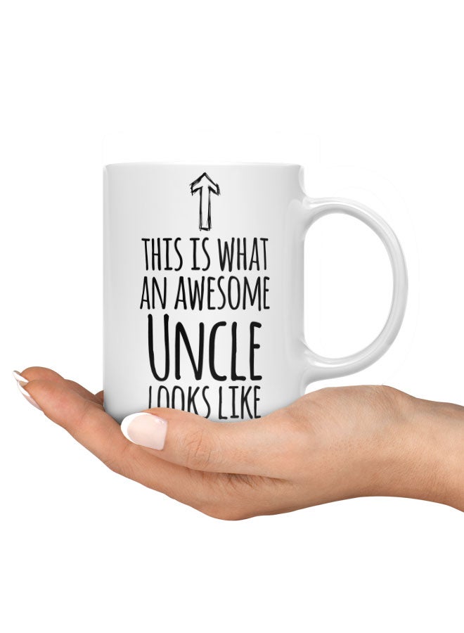 LIT فنجان قهوة عم رائع - فنجان أبيض - هدايا عائلية - أفضل هدية للعم - Image 3