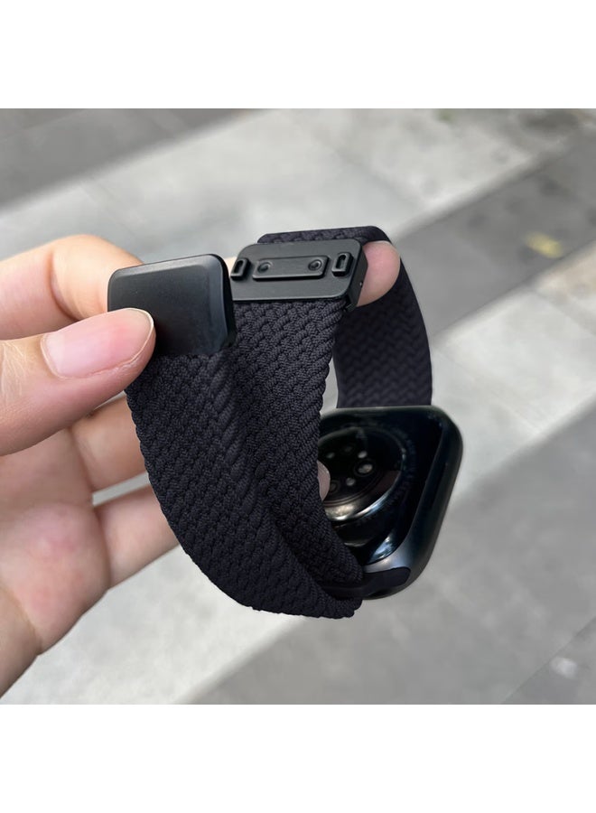 Beiyipin Nylon Magnetic Buckle Compatible With Apple I Watch S10/9876, Elastic Loop Strap For Watch Band - Image 1