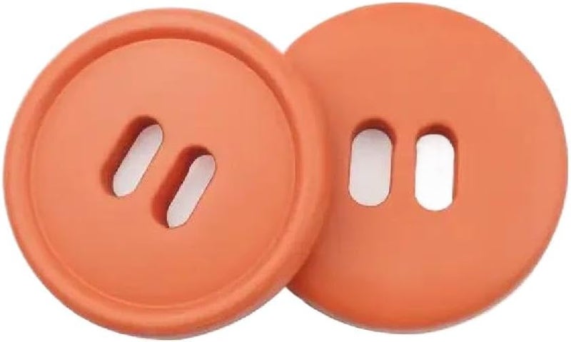 Buttons,Metal Buttons, Buttons 10pcs/lot Resin Button Square Round Colorful Children for 18/21/25/28/30mm Sewing Clothing DIY Craft(Round Orange,28mm) - Image 1