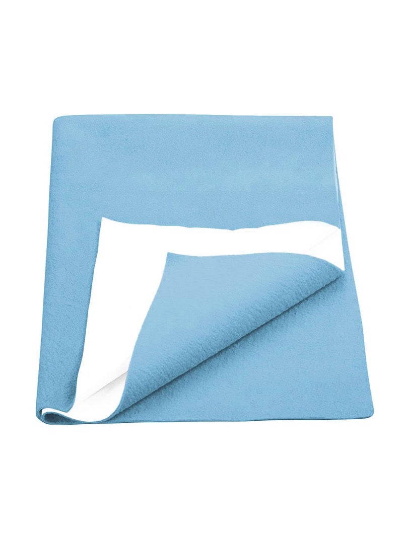 BIANCA Soft Bamboo Baby Dry Sheet, Mattress Protector -1pc Small (smartdry) | Waterproof & Breathable Anti Bacterial | Baby Dry Sheet & Mattress Protector. Smart Dry-Sky Blue - Image 1