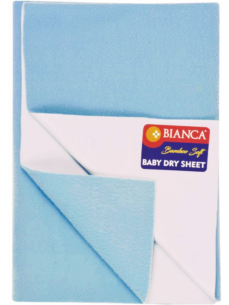 BIANCA Soft Bamboo Baby Dry Sheet, Mattress Protector -1pc Small (smartdry) | Waterproof & Breathable Anti Bacterial | Baby Dry Sheet & Mattress Protector. Smart Dry-Sky Blue - Image 4