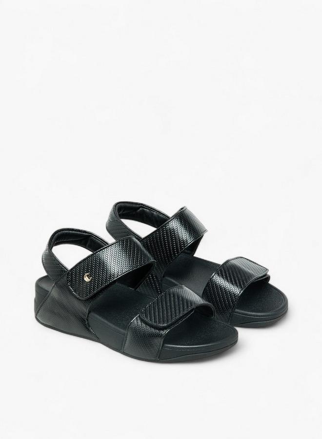 لو كونفورت صنادل نسائية بشريط لاصق بنقوش - Image 3