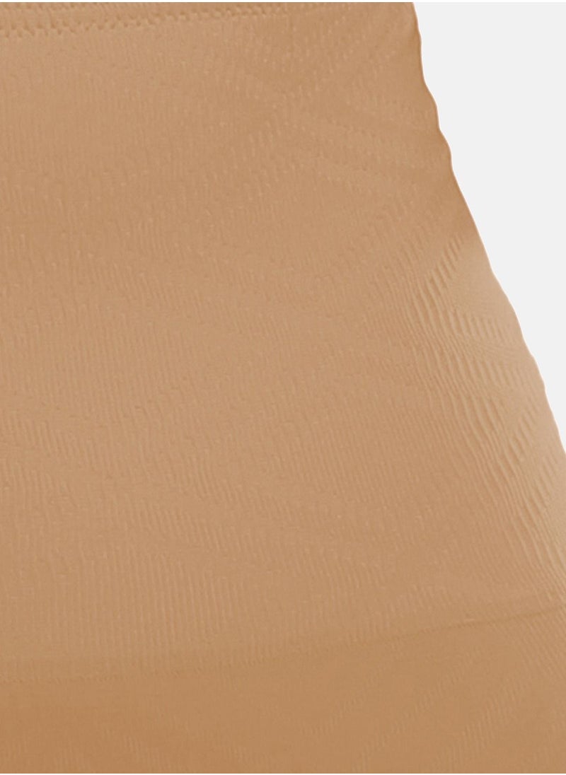 Clovia - Clovia Tummy Tucker With Silicon Grips In Beige - Nylon - Image 1