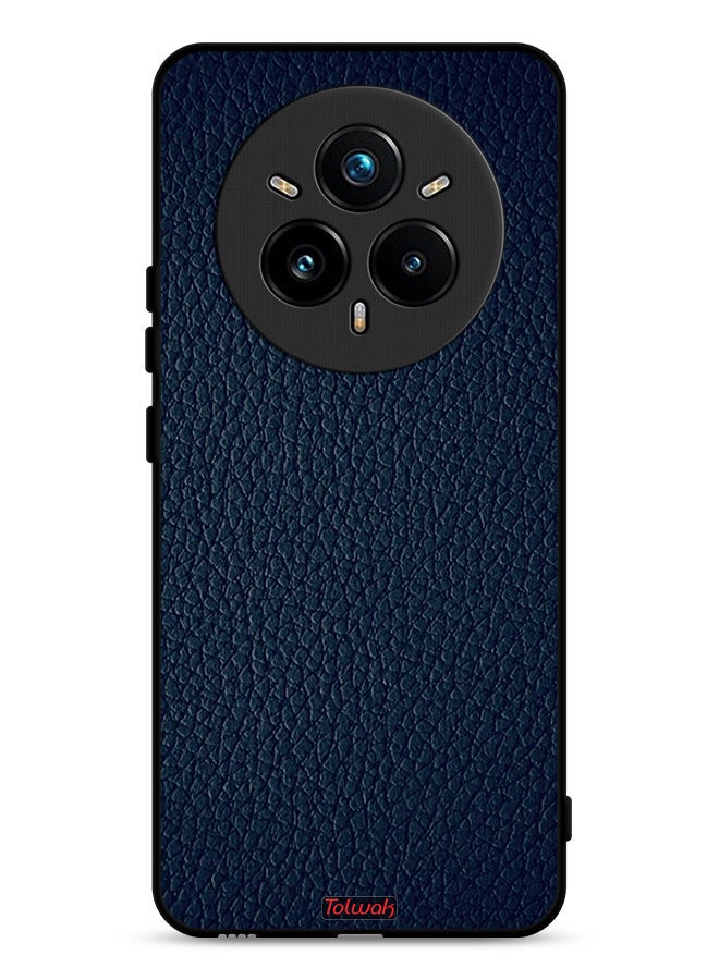Tolwak Realme 14 Pro 5G Protective Case Cover Leather Pattern