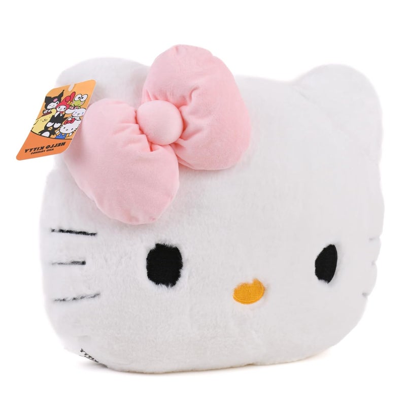 Mirada Sanrio Hello Kitty Face Soft Plush Toy | Iconic Stuffed Animal for Kids & Collectors | Cute, Cuddly Gift & Room Décor – 30 cm - Image 4