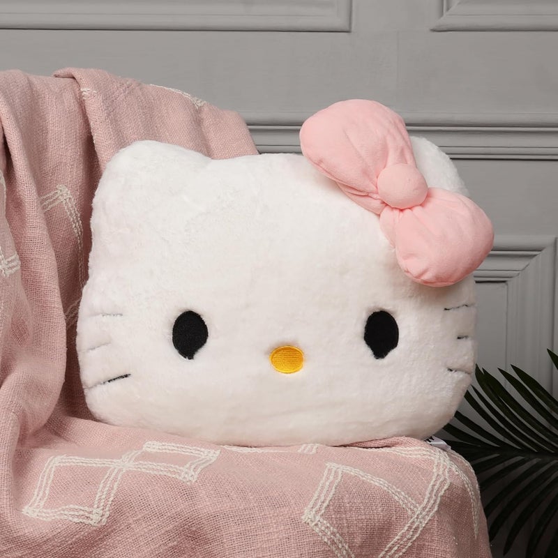 Mirada Sanrio Hello Kitty Face Soft Plush Toy | Iconic Stuffed Animal for Kids & Collectors | Cute, Cuddly Gift & Room Décor – 30 cm - Image 1