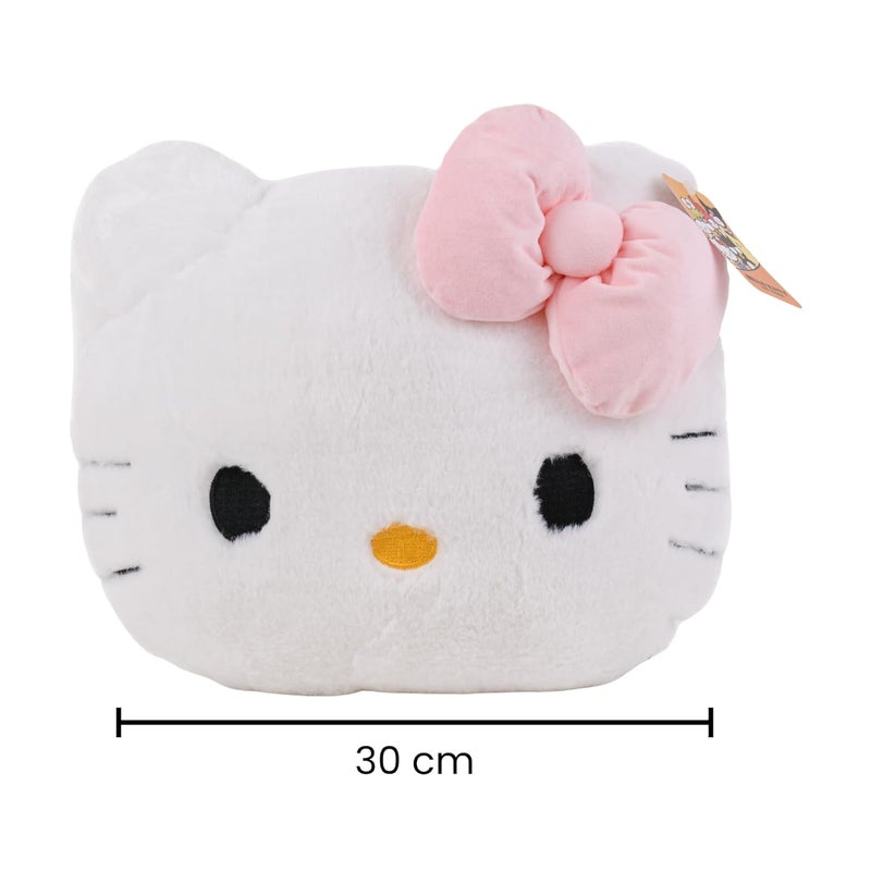 Mirada Sanrio Hello Kitty Face Soft Plush Toy | Iconic Stuffed Animal for Kids & Collectors | Cute, Cuddly Gift & Room Décor – 30 cm - Image 5