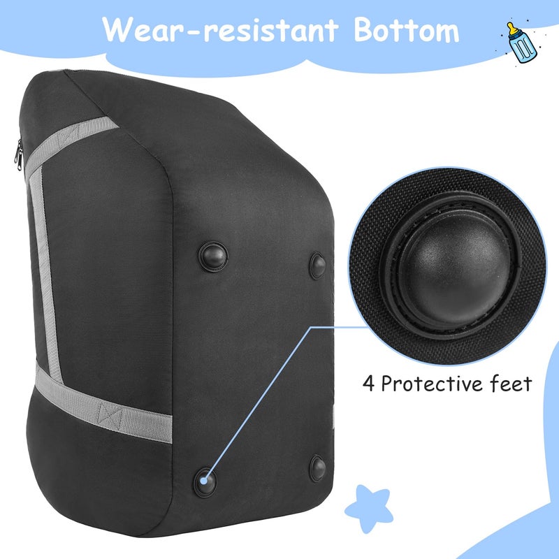 يوريبيك YOREPEK Padded Car Seat Travel Bag Compatible with UPPAbaby MESA V2 without Base, Fit for Nuna Pipa without Base, Infant Car Seat Bags for Air Travel, Carseat Travel Cover for Baby Airplane Essentials - Image 3