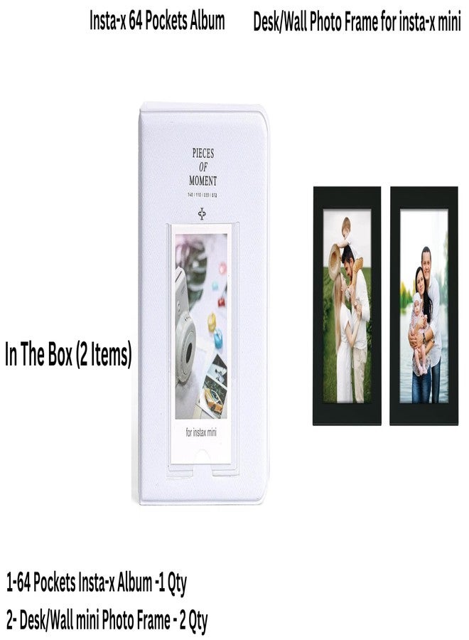 Calville 64 Pocket Album & Desk/wall Photo Frame (Clay White 2) - Image 5