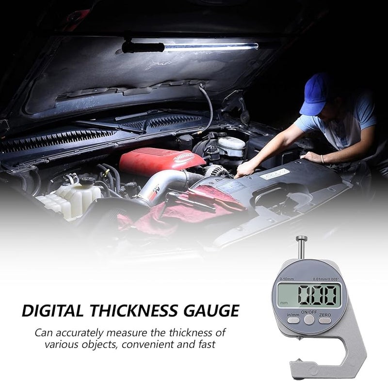Digital Micrometer Thickness Gauge 0 10mm Range Multifunction Material Measurement Tool - Image 3