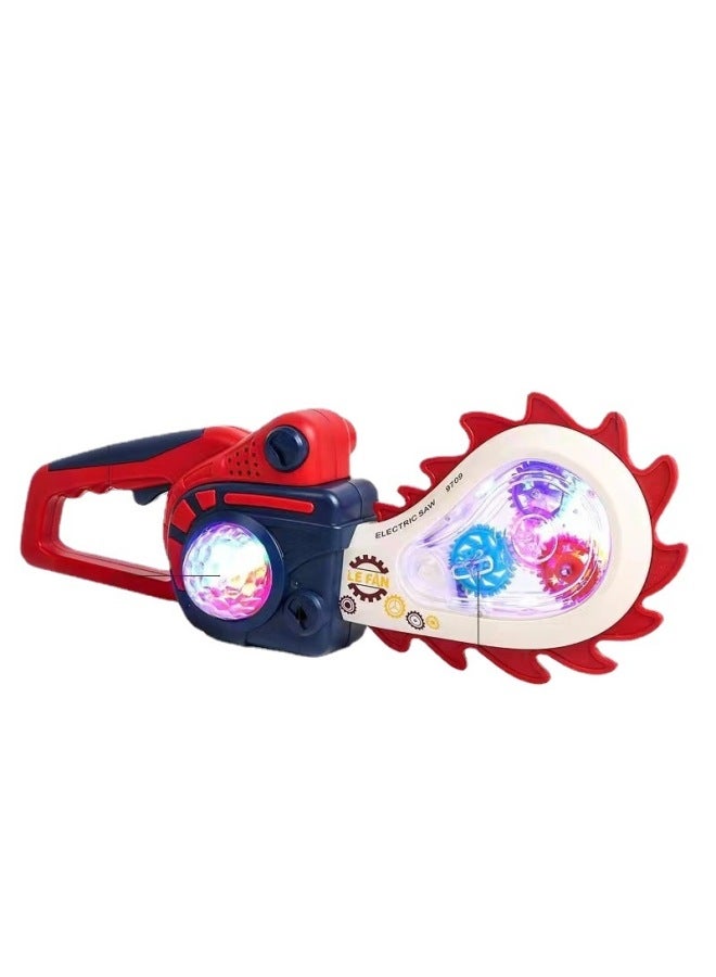 Smart Little Expert 9709 Cool Sound And Light Music Gear Rotating Simulation Saw Electric Tooth Wheel Electric Saw-Color:Color Mixing-Specifications:One Price, 8 Pieces In A Box - Image 5
