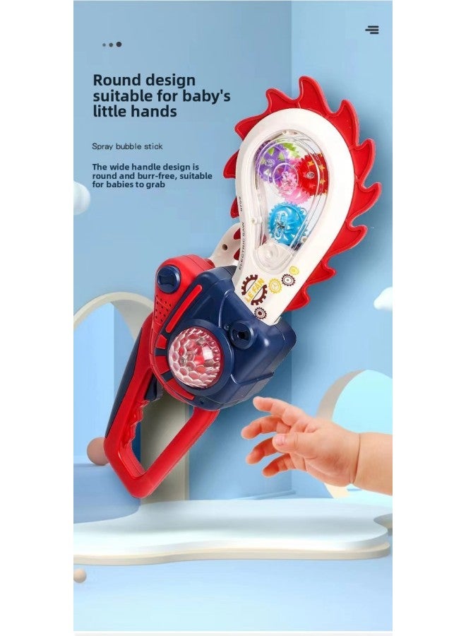 Smart Little Expert 9709 Cool Sound And Light Music Gear Rotating Simulation Saw Electric Tooth Wheel Electric Saw-Color:Color Mixing-Specifications:One Price, 8 Pieces In A Box - Image 4