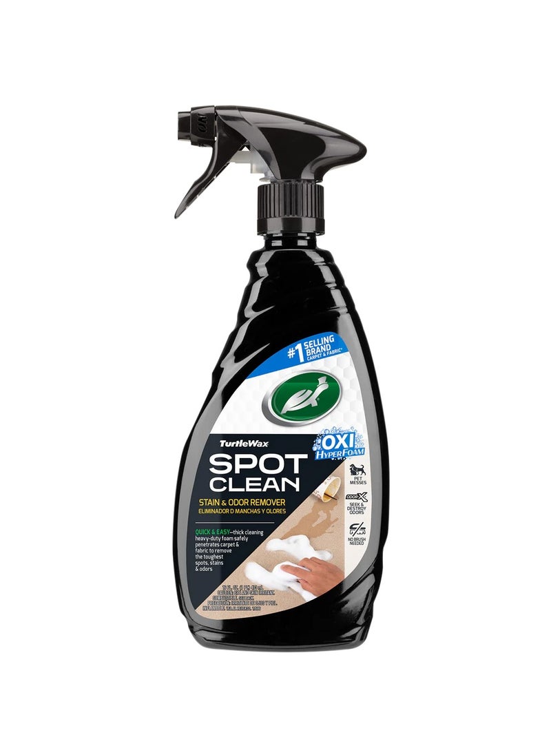 TURTLE - Car Stain And Odor Remover Hyper Foam Carpet Fabric Cleaner Spot Clean 473ml Turtle Wax - Image 1