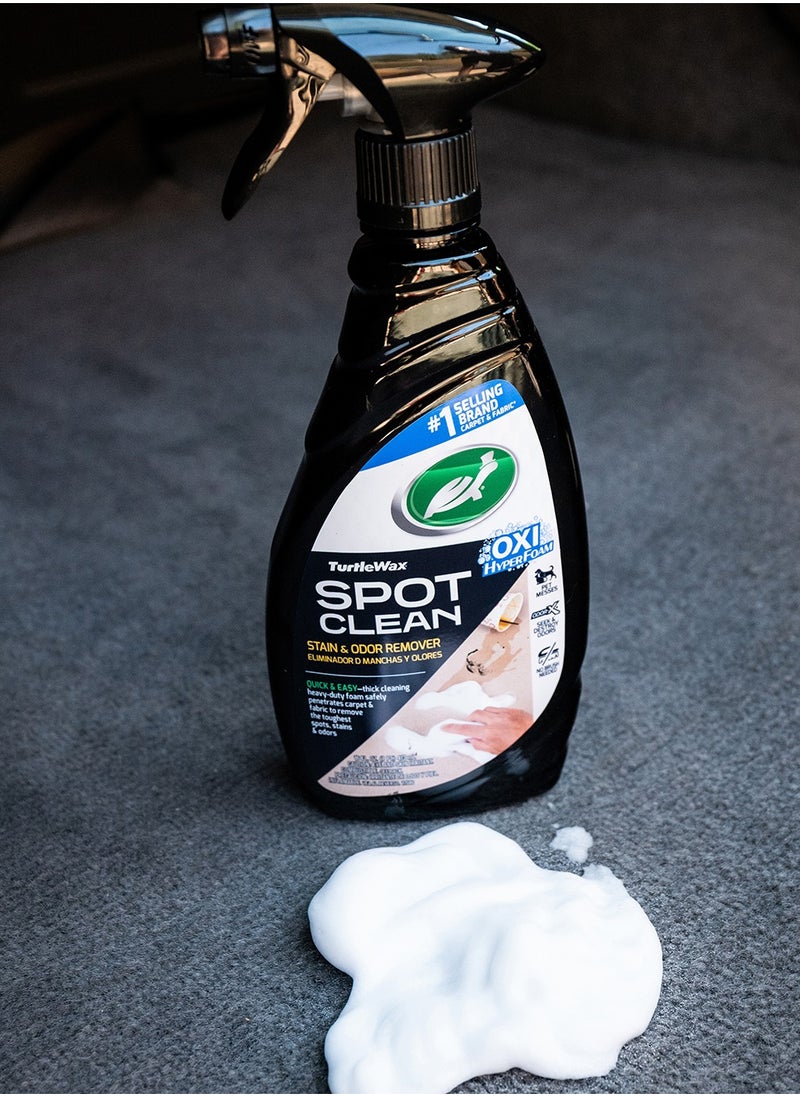 TURTLE - Car Stain And Odor Remover Hyper Foam Carpet Fabric Cleaner Spot Clean 473ml Turtle Wax - Image 1