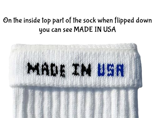 SKATERSOCKS 25" Knee high White tube socks with Black-Red stripes style 3 - Image 3