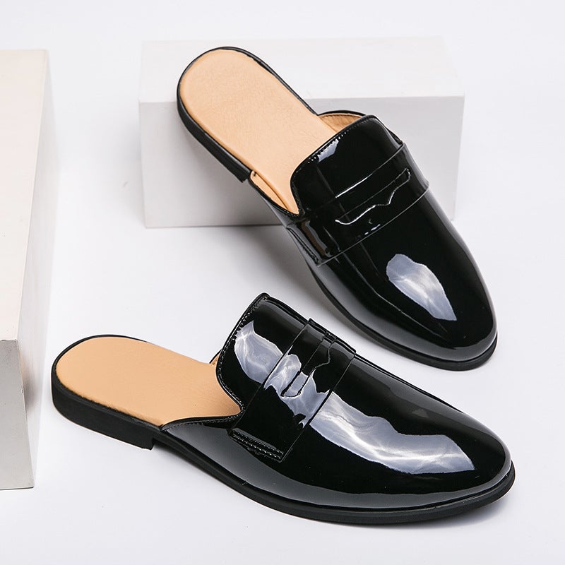 New Breathable Doug Shoes Boys British Fashion Half-Drag Shoes Men'S Stylist Trendy Large Size Sandals - Image 3