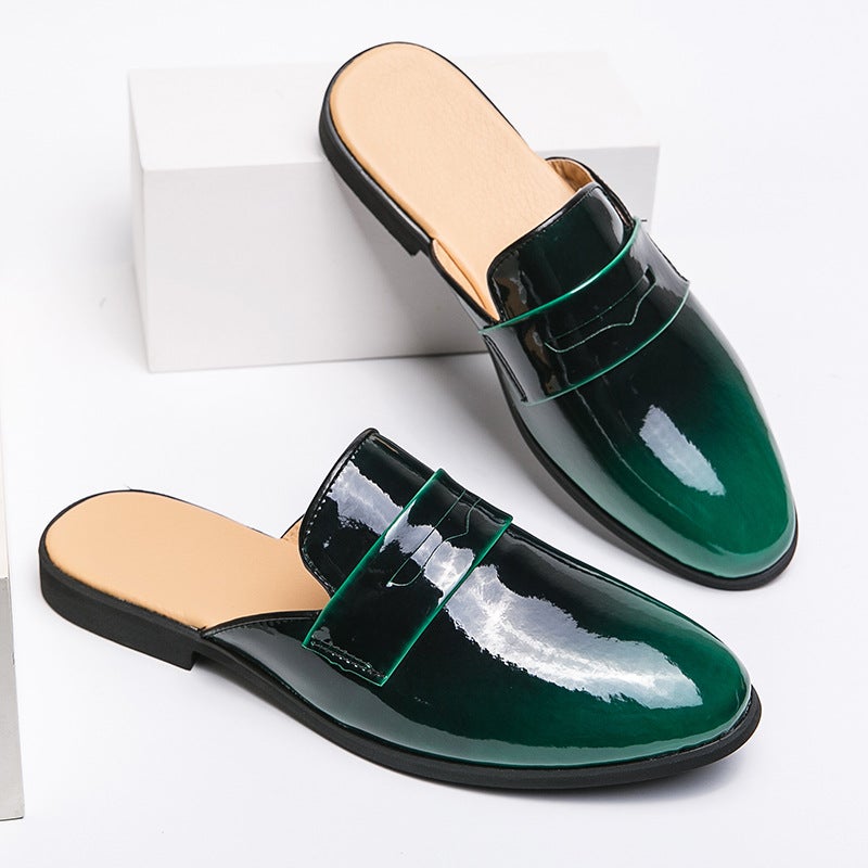 New Breathable Doug Shoes Boys British Fashion Half-Drag Shoes Men'S Stylist Trendy Large Size Sandals - Image 4