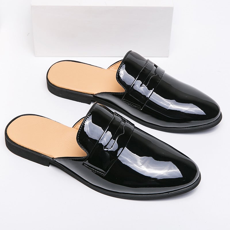 New Breathable Doug Shoes Boys British Fashion Half-Drag Shoes Men'S Stylist Trendy Large Size Sandals - Image 1