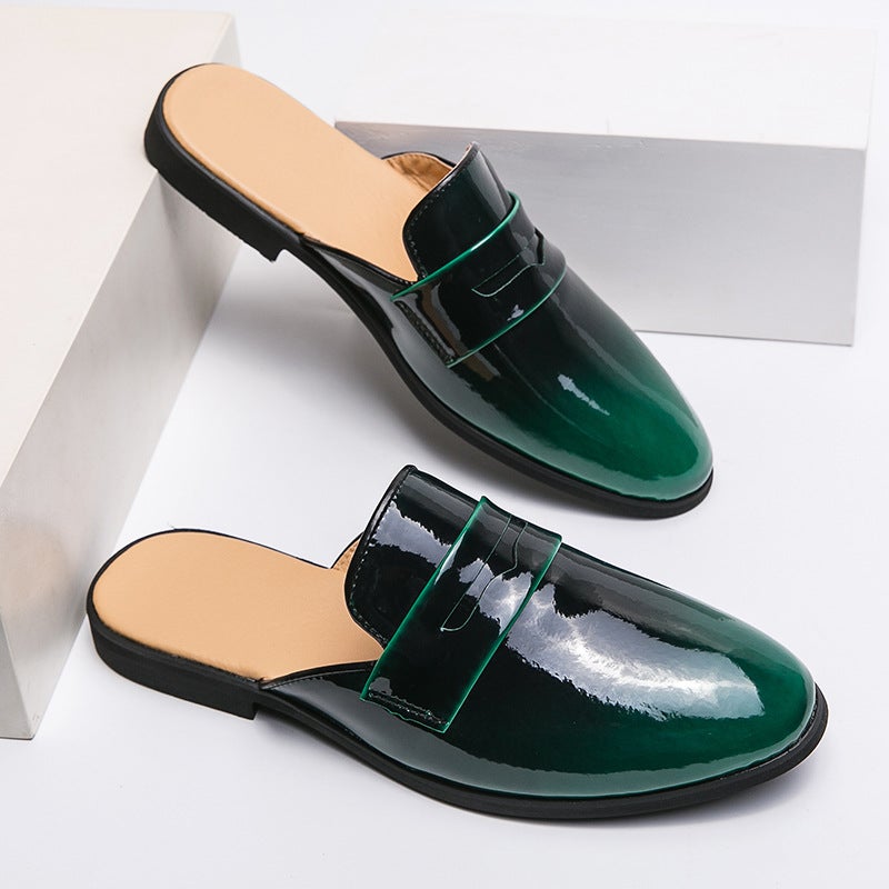 New Breathable Doug Shoes Boys British Fashion Half-Drag Shoes Men'S Stylist Trendy Large Size Sandals - Image 2