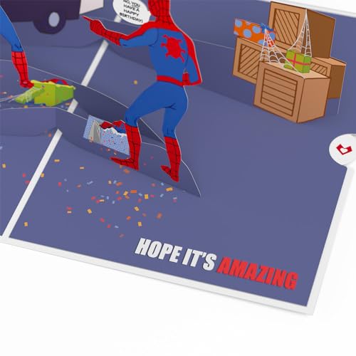 Lovepop Pop-Up Marvel Card - Birthday 3D Spiderman Greeting Card for Boys, Men, Son - Spidey Sense - 5" x 7" - Blank Note Card & Envelope Included - Image 3