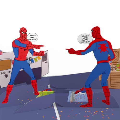Lovepop Pop-Up Marvel Card - Birthday 3D Spiderman Greeting Card for Boys, Men, Son - Spidey Sense - 5" x 7" - Blank Note Card & Envelope Included - Image 1