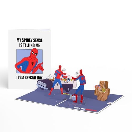 Lovepop Pop-Up Marvel Card - Birthday 3D Spiderman Greeting Card for Boys, Men, Son - Spidey Sense - 5" x 7" - Blank Note Card & Envelope Included - Image 2