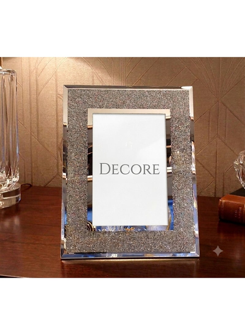 Picture Frame  White For Home Decore &Office - Silver