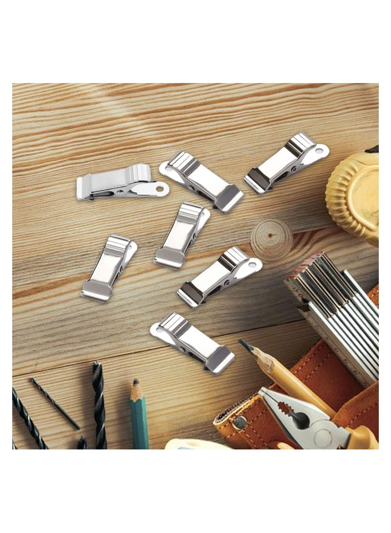 Y&D 48 Pcs Metal Mini Clamps Spring Clamp Crocodile Alligator Clips 1/2 Inch Wide for Work smooth jaw - Image 5