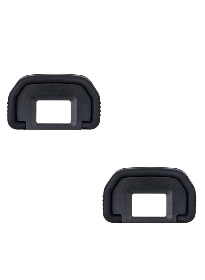 JJC 2 Pack JJC Eyecup Eyepiece Eye Cup for Canon EOS 80D 90D 70D 60D 77D 6D 6D Mark II 5D 5D Mark II 50D 40D 30D 20D 20Da 10D 60Da A2 A2E D30 D60 Camera,Replaces Canon EB Eyecup Eyepiece - Image 1