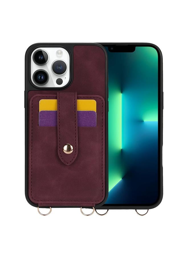 Zaboon Case For iPhone 13 Pro Max Crossbody Skin Card Bag Lanyard Phone Case - Image 1