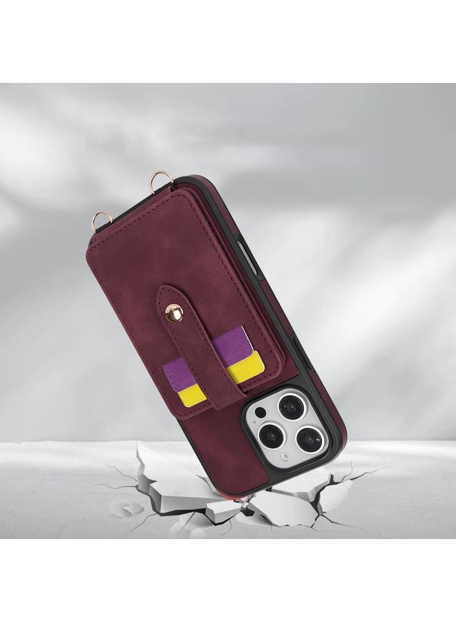 Zaboon Case For iPhone 13 Pro Max Crossbody Skin Card Bag Lanyard Phone Case - Image 5