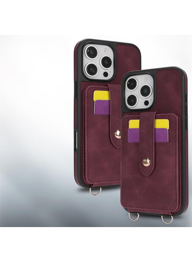 Zaboon Case For iPhone 13 Pro Max Crossbody Skin Card Bag Lanyard Phone Case - Image 3