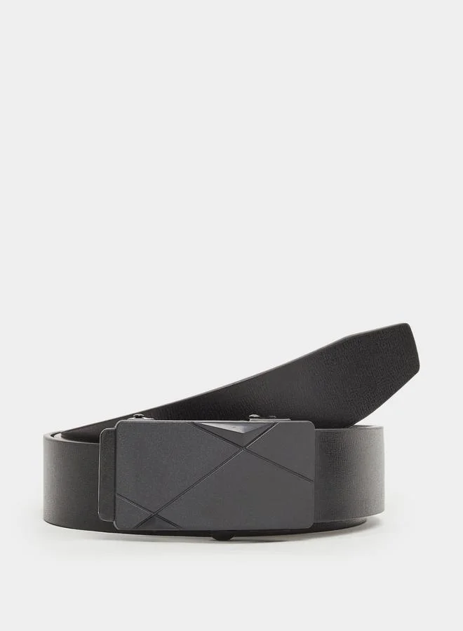 Styli Solid Slider Buckle Belt