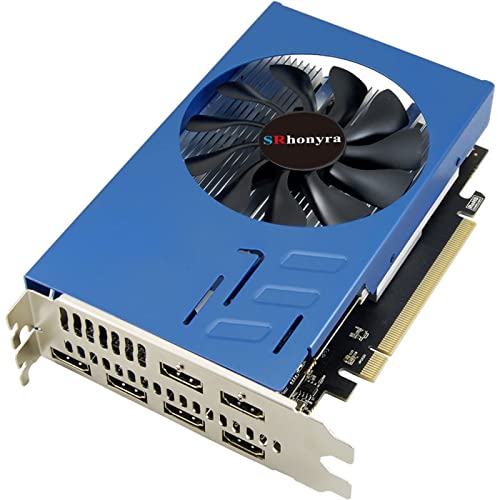 SRhonyra R7 350 4GB بطاقة رسومات متعددة الشاشات GDDR5 6HDMI بطاقة فيديو GPU PCI-Express 128-Bit Placa De Video للتداول في الأسهم، جدار الفيديو، مشروع العرض - Image 1