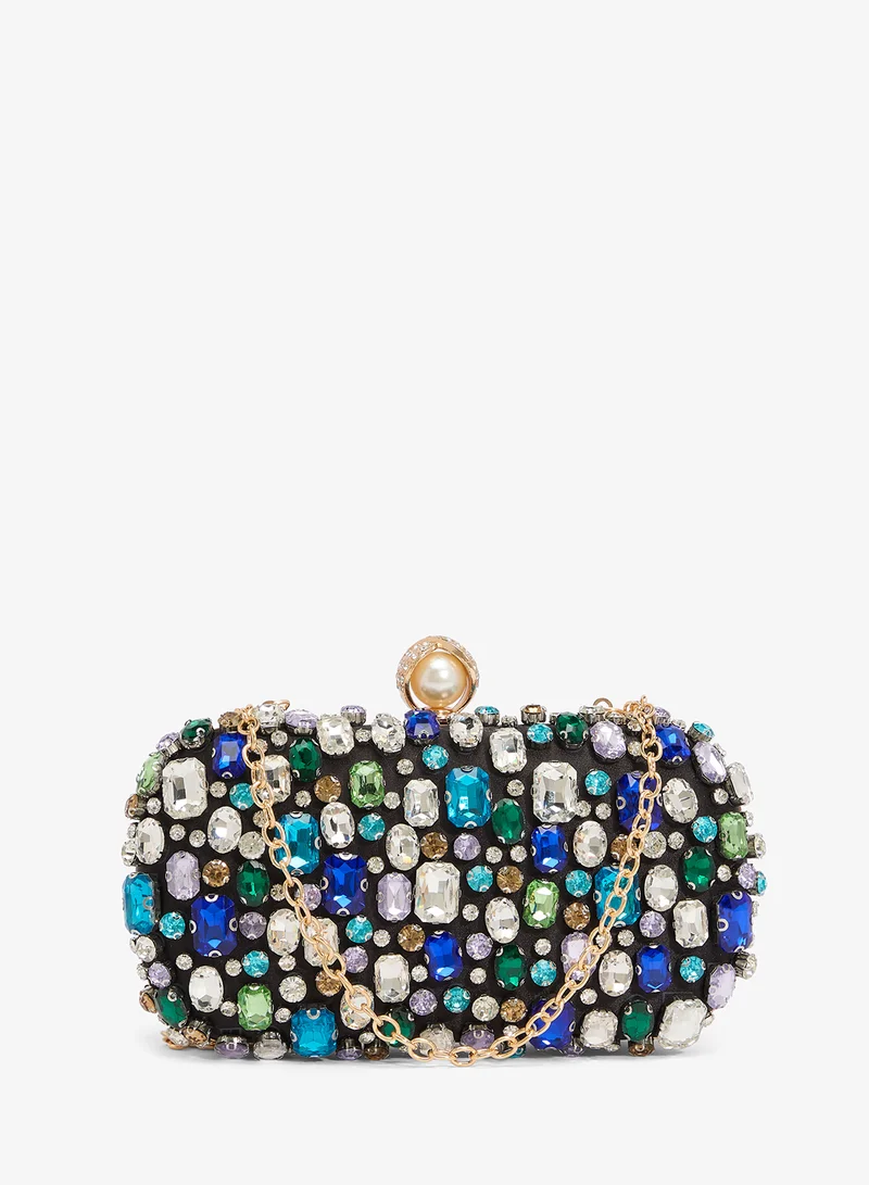 Khizana Jewel Embellished Statement Clutch