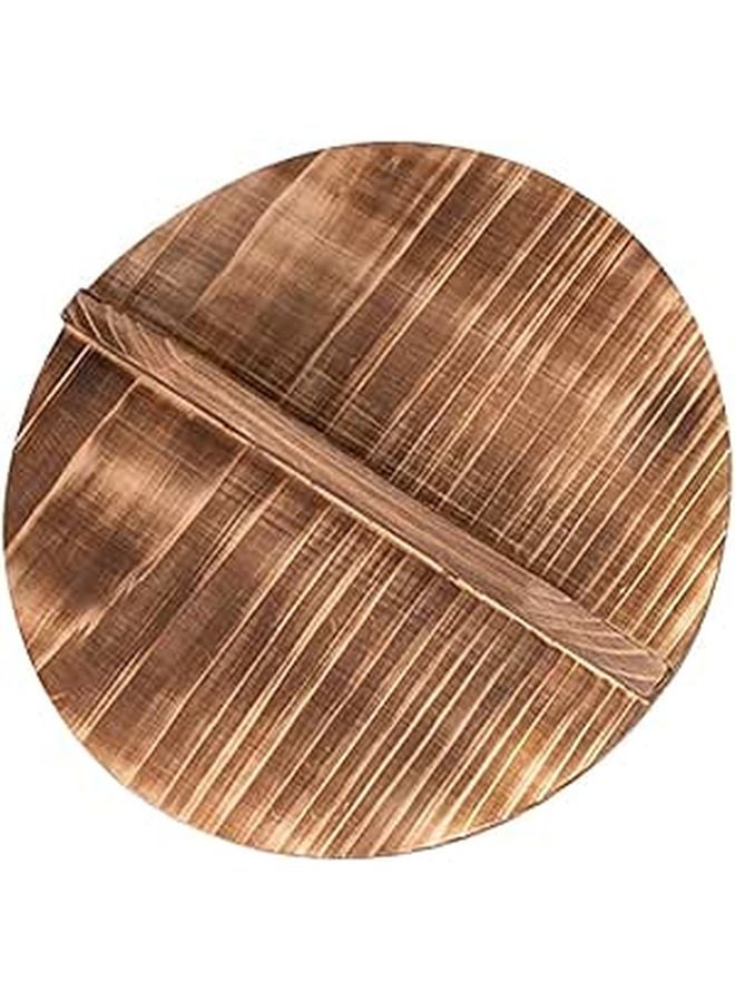 Natural Wooden Wok Lid 20x20x1 6cm Thickened Pot Cover Oil Splash Guard - Image 1