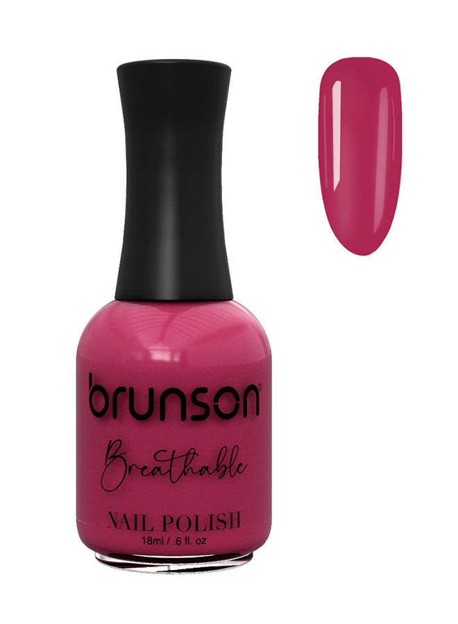 brunson طلاء أظافر قابل للتنفس طلاء أظافر حلال مناسب للوضوء سريع الجفاف نباتي طويل الأمد وسهل التقشير 18 مل BH101