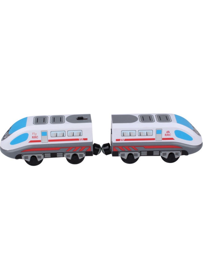 Connectable Metal Thomas Magnetic Alloy Electric Miniature Train Head Children's Toy Highden Car Head Carriage Collection-Color:Red Steam Electric Car Head  - Image 3