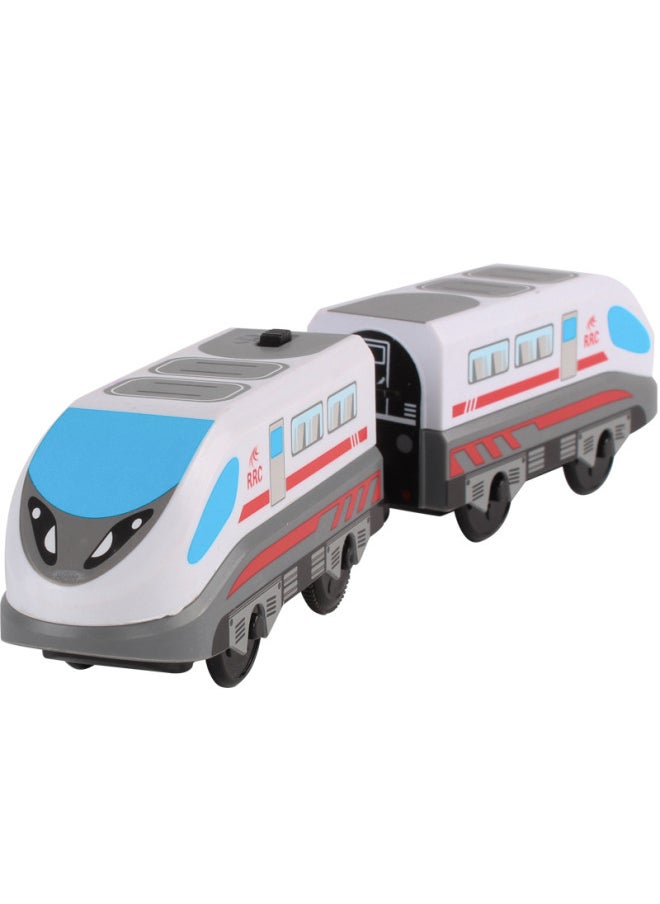Connectable Metal Thomas Magnetic Alloy Electric Miniature Train Head Children's Toy Highden Car Head Carriage Collection-Color:Red Steam Electric Car Head  - Image 4