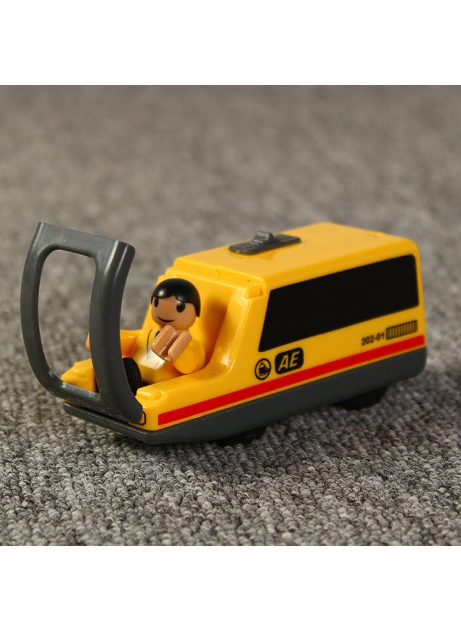 Connectable Metal Thomas Magnetic Alloy Electric Miniature Train Head Children's Toy Highden Car Head Carriage Collection-Color:Red Steam Electric Car Head  - Image 5