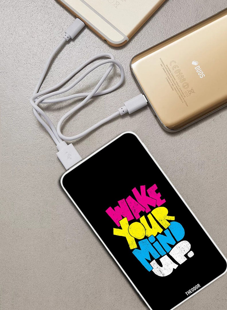 Theodor 10,000 mAh Super Fast Charging Ultra Compact Power Bank with Quick Charge & Power Delivery, Portable Charger For iPhone and Android Wake your mind - Image 2