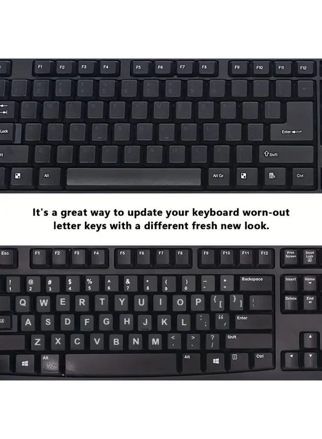 Universal Russian Keyboard Stickers PVC Multi Language Easy Apply Remove - Image 5