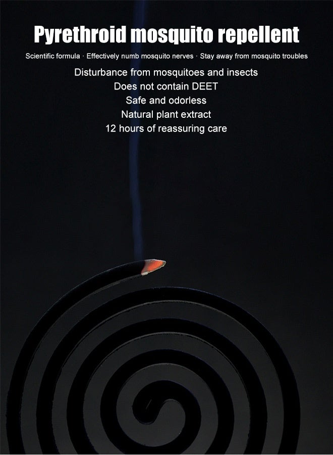 TOPONE 24 Pcs Mosquito Repellent Coils Box for Outdoor Use Camping Patio Deck Hiking - Image 4