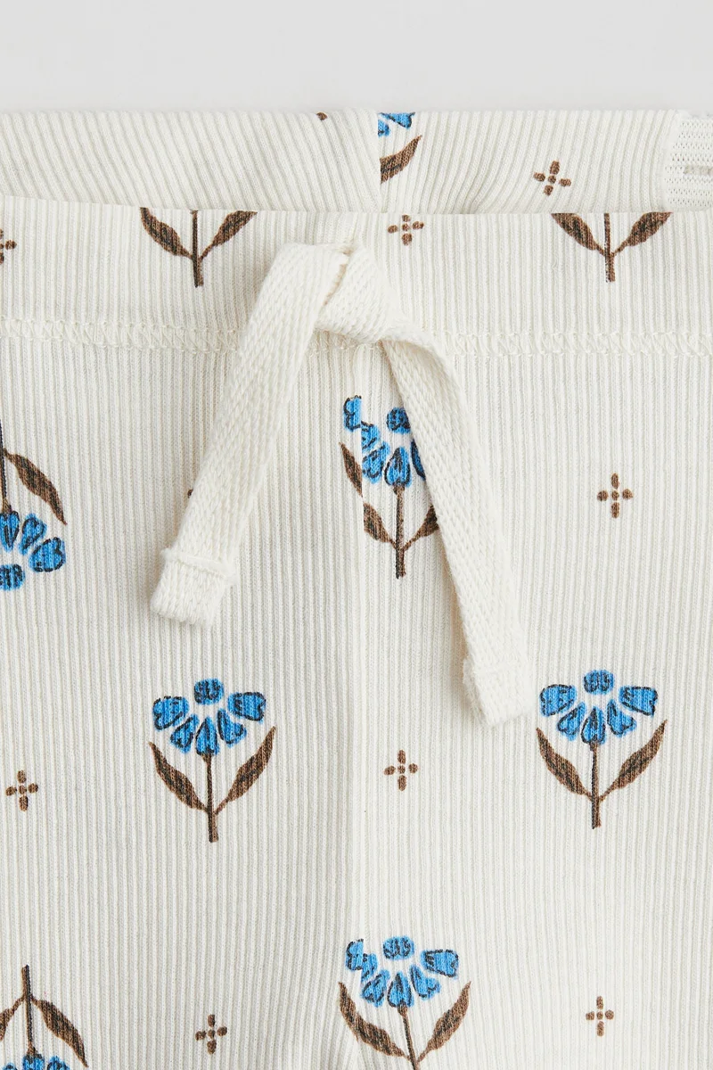 H&M Ribbed cotton leggings