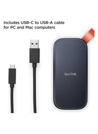 2TB Portable SSD USB 3.2 Gen 2, 800MB/s Sequential Read Speed, USB-C, 2m Drop Protection, Compact and Durable Storage for Laptops and Desktops | SDSSDE30-2T00-G26 - view 3