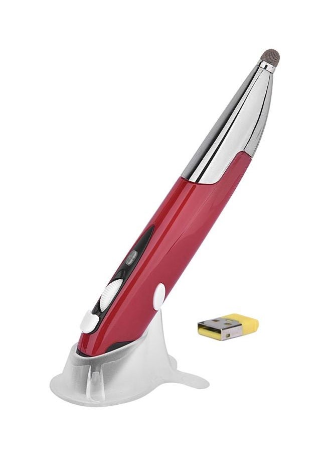 NIBEMINENT PR-06S Wireless Optical Mouse With Stylus Pen And Voice Function Red  - Image 1