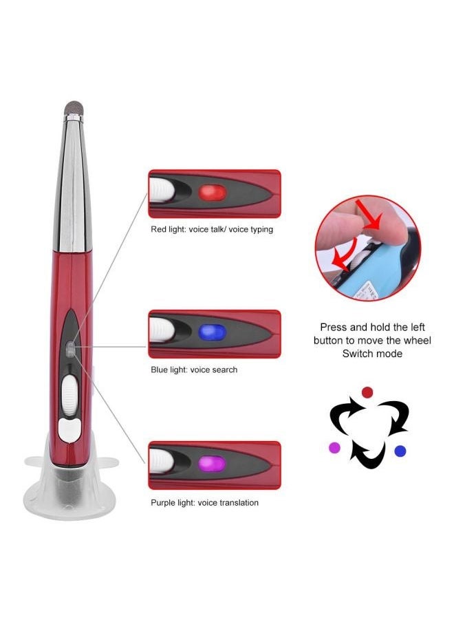 NIBEMINENT PR-06S Wireless Optical Mouse With Stylus Pen And Voice Function Red  - Image 5