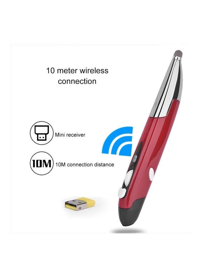 NIBEMINENT PR-06S Wireless Optical Mouse With Stylus Pen And Voice Function Red  - Image 4