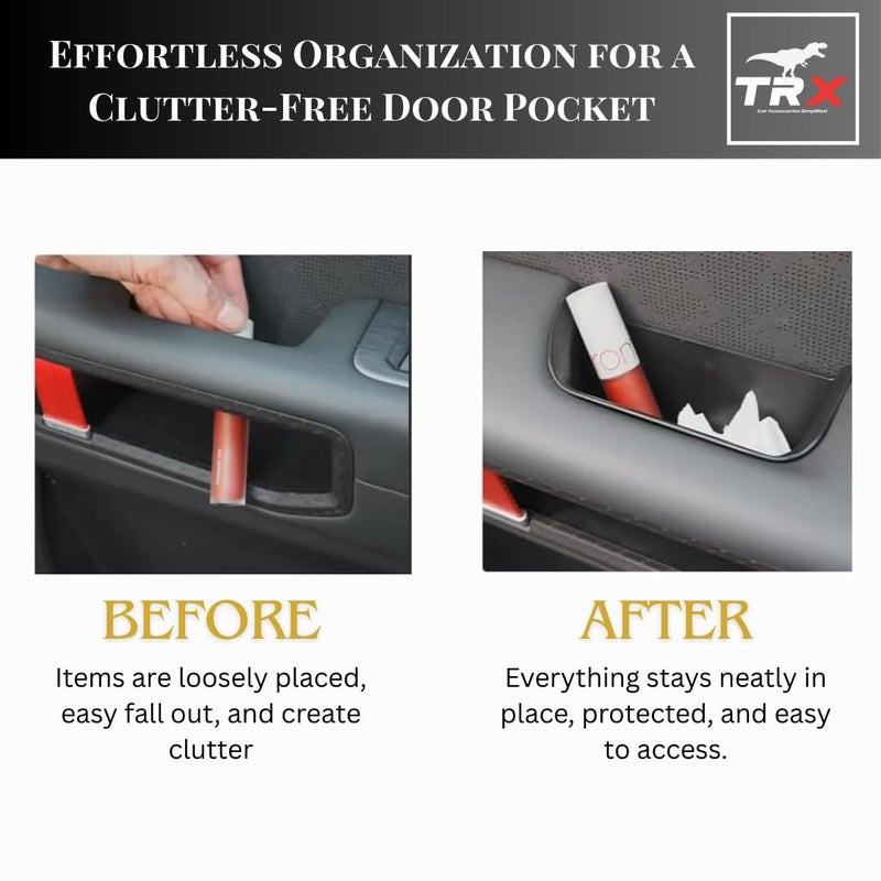  تي ار اكس اوتو منظم جيب باب TRX AUTO لسيارة جيتور T2 (2022-2025) | صينية سيليكون مخصصة ببطانة مانعة للانزلاق | وحدة تخزين لمقبض باب السيارة | ملحق داخلي لسيارة جيتور T2 - Image 3